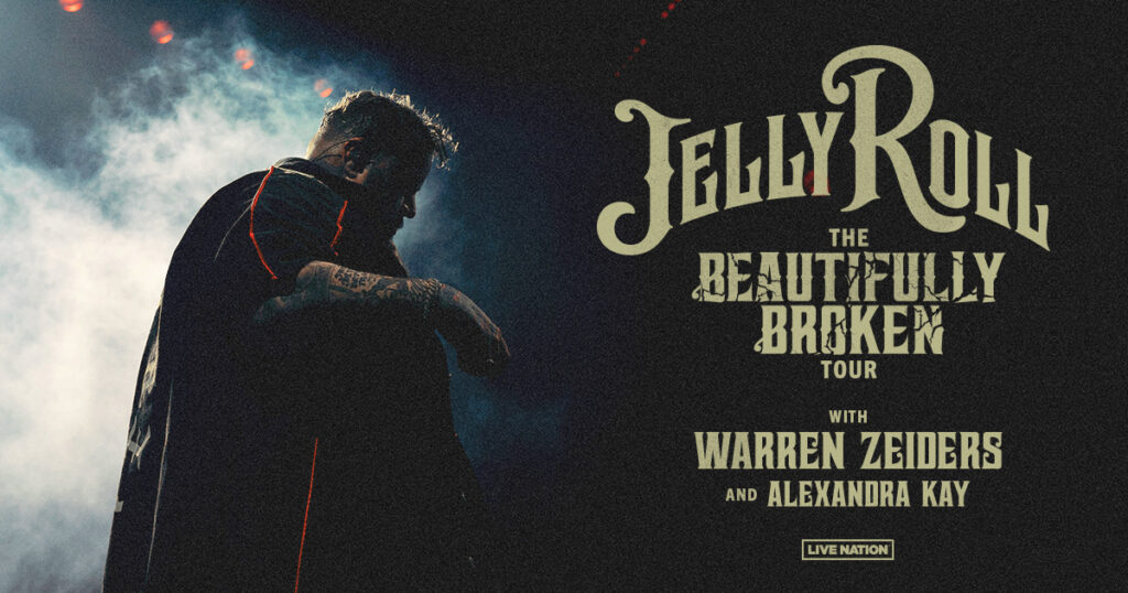 Jelly Roll Tour 2024, Beautifully Broken  Get Tickets & See Dates!